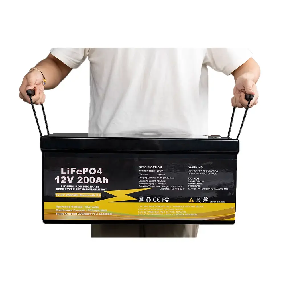 Deep Cycle Rechargeable 12v 200ah Lifepo4 Battery Pack – Bild 3