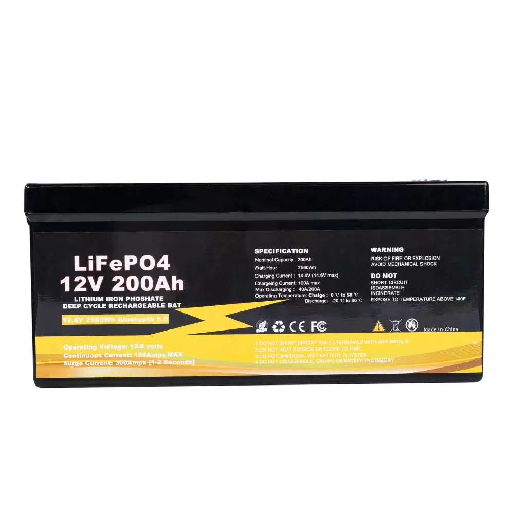 12V 300AH LIFEPO4 BATTERY DEEP CYCLE LITHIUM BATTERY WITH BUILT-IN BMS