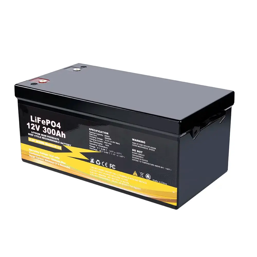 12V 300AH LIFEPO4 BATTERY DEEP CYCLE LITHIUM BATTERY WITH BUILT-IN BMS – Bild 4