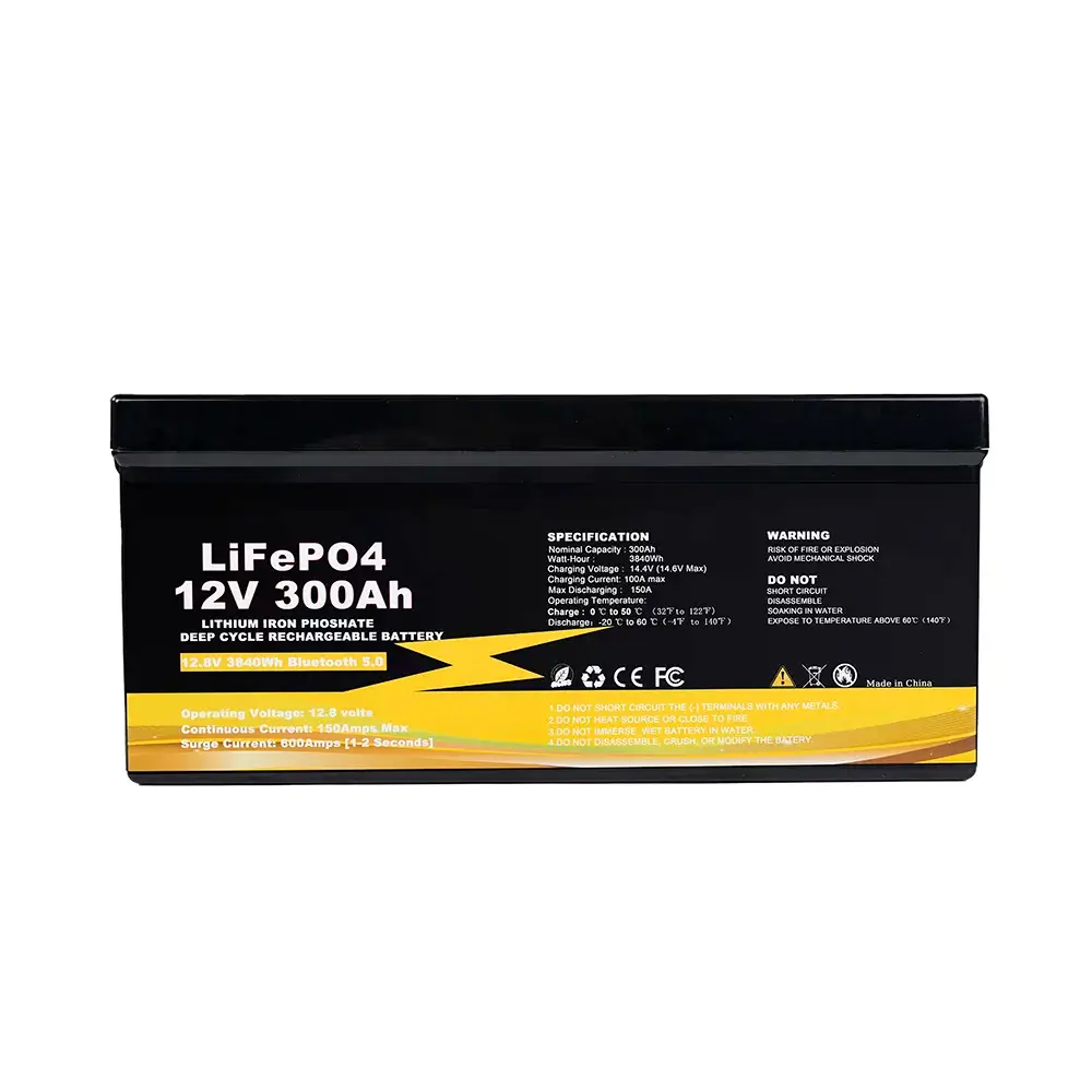 12V 300AH LIFEPO4 BATTERY DEEP CYCLE LITHIUM BATTERY WITH BUILT-IN BMS – Bild 3
