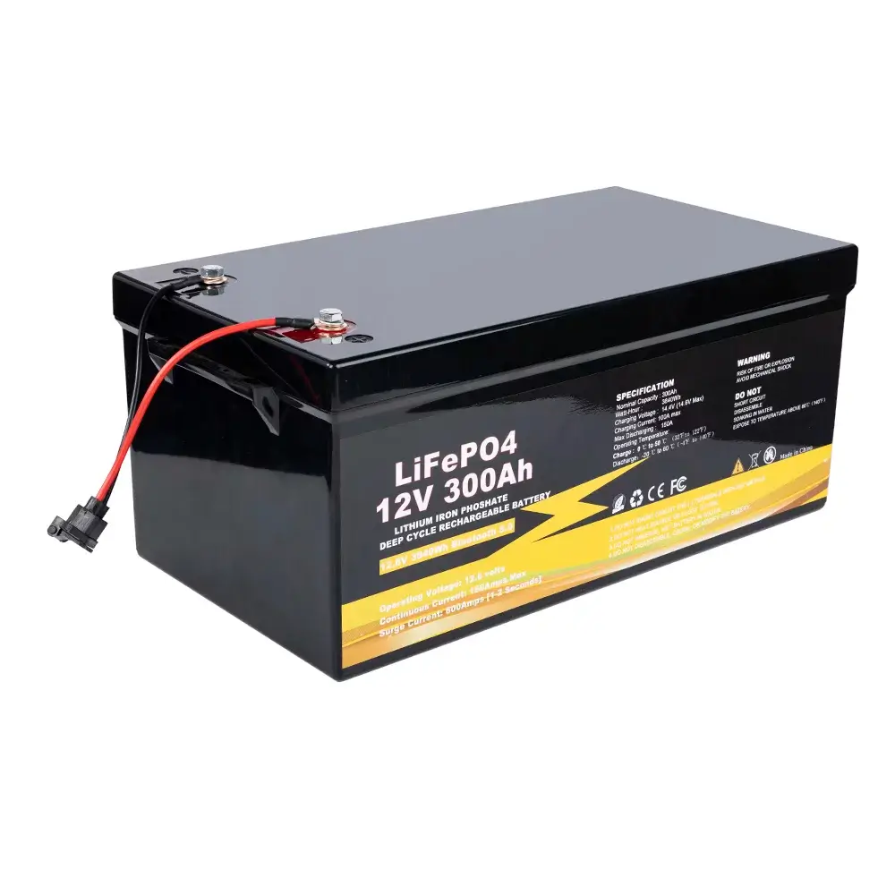 12V 300AH LIFEPO4 BATTERY DEEP CYCLE LITHIUM BATTERY WITH BUILT-IN BMS – Bild 2
