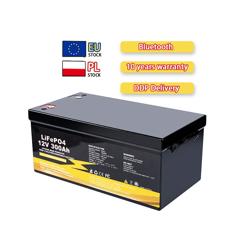 EU stock 12V 300ah lifepo4 battery pack with Bluetooth