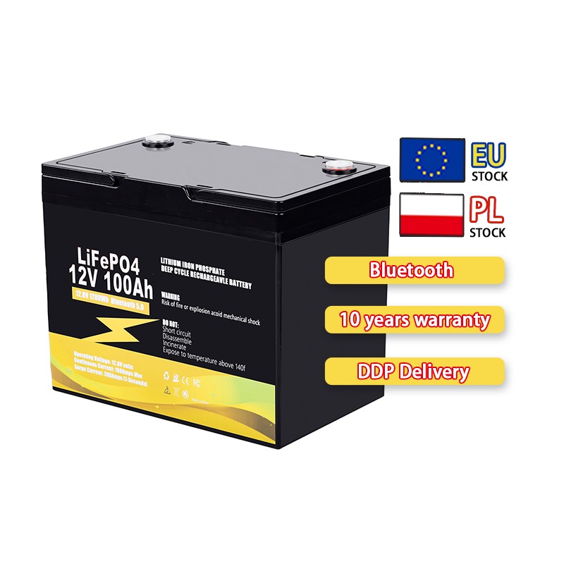 EU Stock 12V 100AH Deep Cycle LiFePO4 Battery – Bild 2