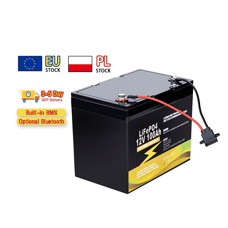 EU Stock 12V 100AH Deep Cycle LiFePO4 Battery – Bild 3
