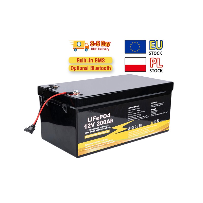 EU stock 12V 300ah lifepo4 battery pack with Bluetooth – Bild 3