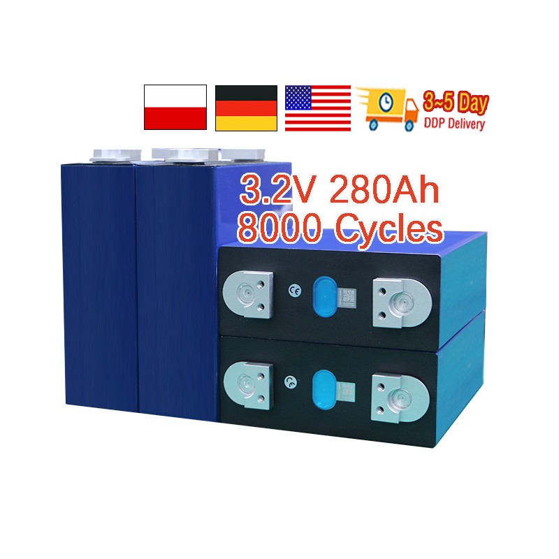 EU Stock Grade A EVE 3.2V 280Ah Rechargeable LiFePO4 Battery Cell