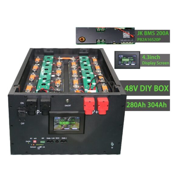 YIXIANG 48v 16s diy lifepo4 battery box JK 200A BMS case